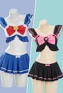 セーラームーン セクシー コスプレ 水着 青・黒