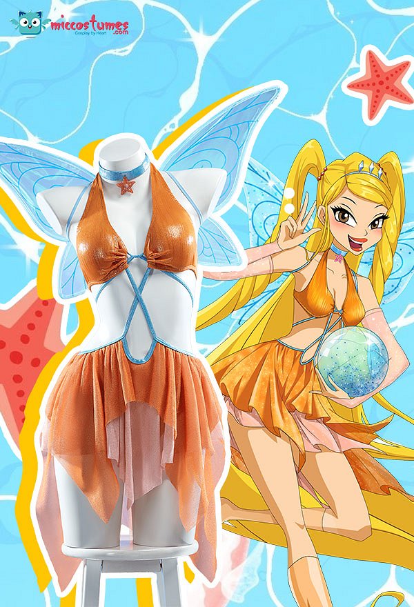 Winx Club Tecna 同人 ワンピース 水着