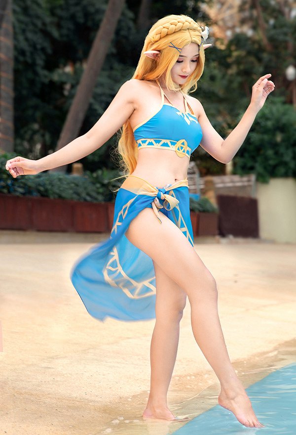 ゼルダの伝説 ゼルダ姫 コスプレ 水着