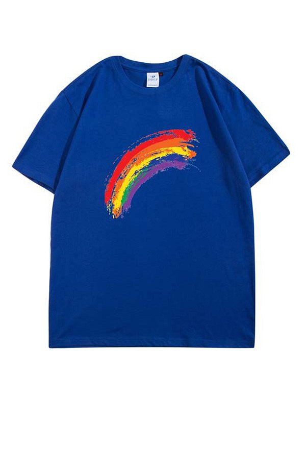 夏 虹柄 Tシャッツ