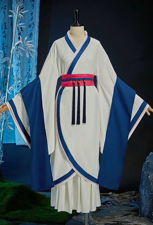 薬屋のひとりごと マオマオ コスプレ 衣装 白青色