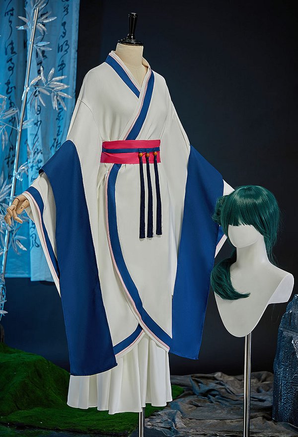 薬屋のひとりごと マオマオ コスプレ 衣装 白青色