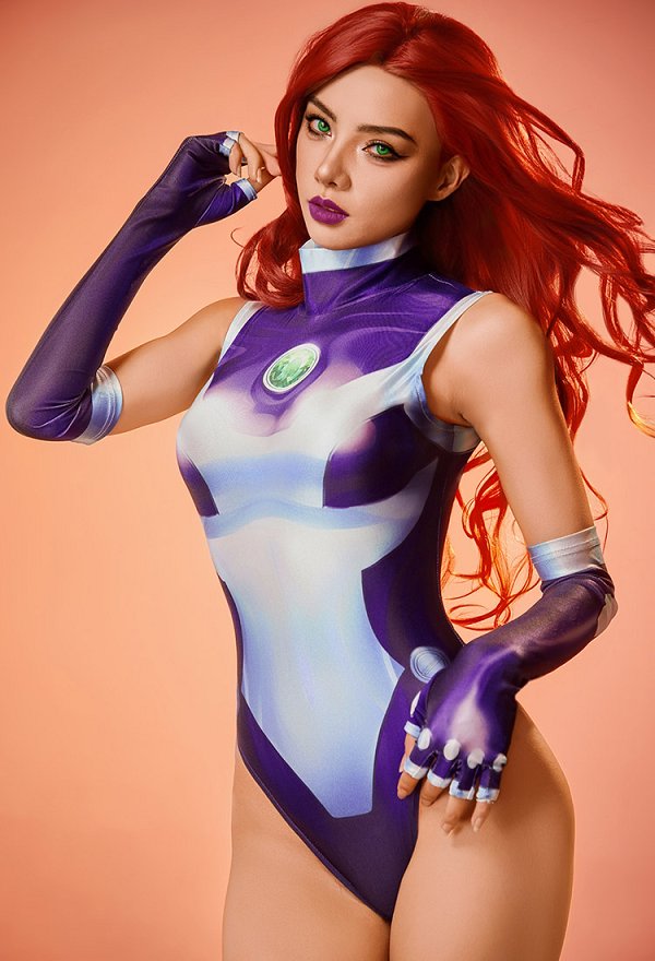 スーパーヒロイン スターファイヤー  コスプレ 衣装  ボディスーツ