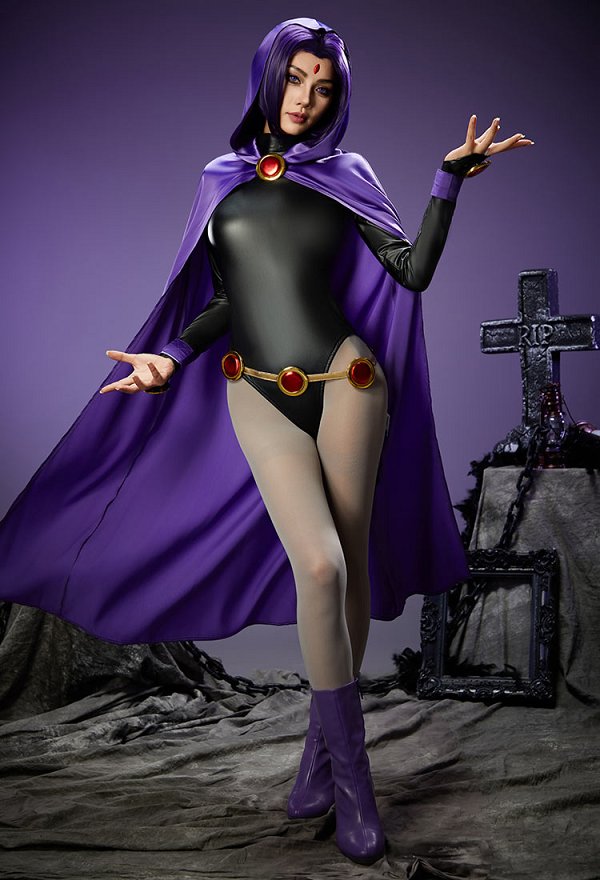 スーパーヒロイン レイブン コスプレ 衣装  オーダーメイド