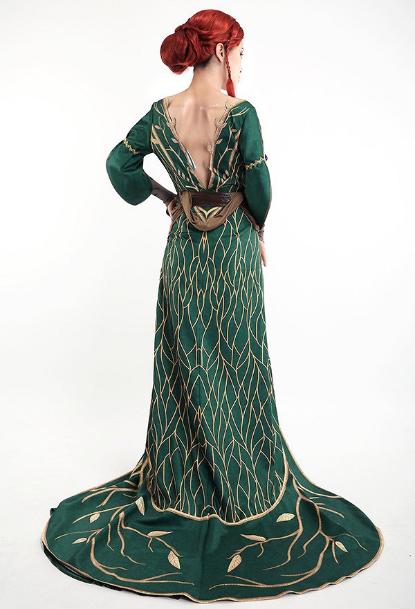 ウィッチャー3ワイルドハント トリスメリゴールド コスプレ 衣装 ドレス ローブ 新型DLC服装 ウィッチャー3ワイルドハント トリスメリゴールド コスプレ 衣装 ドレス ローブ 新型DLC服装