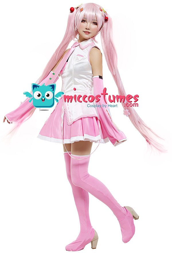 桜ミク コスプレ 衣装 ピンク色 制服 桜ミク コスプレ 衣装 ピンク色 制服