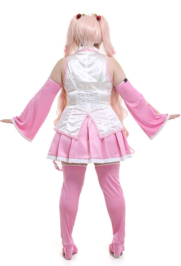 桜ミク さくらヘアピン付く コスプレ衣装 プラスサイズ
