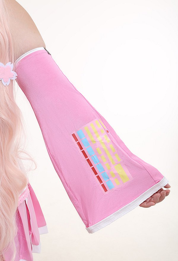 桜ミク さくらヘアピン付く コスプレ衣装 プラスサイズ