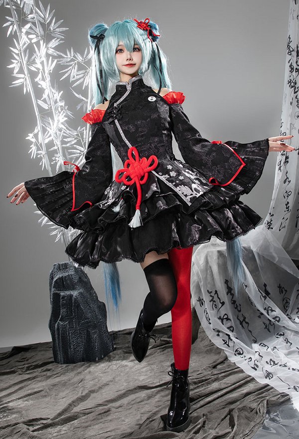 ボーカロイド 初音ミク コスプレ 衣装 中華風チャイナドレス