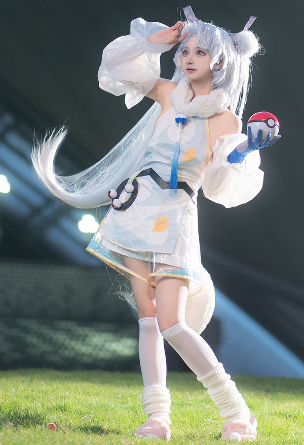『ポケモン』×「初音ミク」コラボイラスト チルタリス コスプレ 衣装