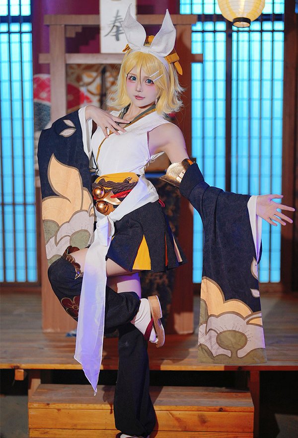 「陰陽師」 x 「鏡音リン」 コスプレ 衣装