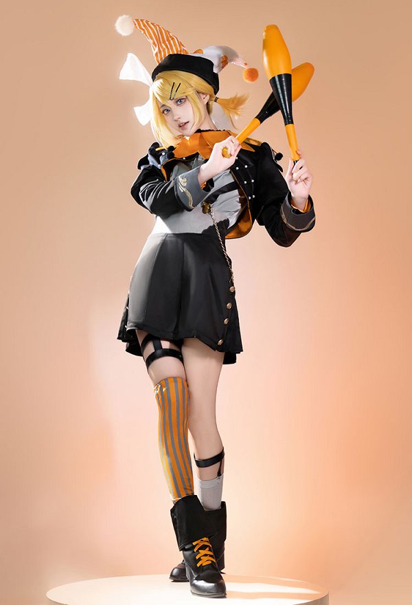 鏡音リン ブラックサーカス (Art by 望月けい) コスプレ 衣装 鏡音リン ブラックサーカス (Art by 望月けい) コスプレ 衣装