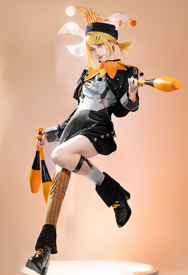 鏡音リン ブラックサーカス (Art by 望月けい) コスプレ 衣装 鏡音リン ブラックサーカス (Art by 望月けい) コスプレ 衣装
