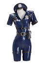 女性警察官 PUレザー セクシー ボデースーツ コスプレ 衣装