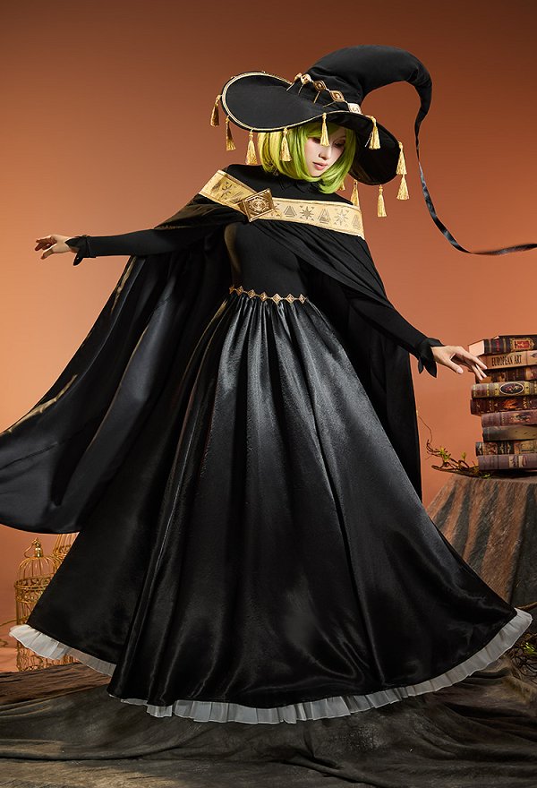 とんがり帽子のアトリエ ココ コスプレ 衣装 黒色 ワンピース
