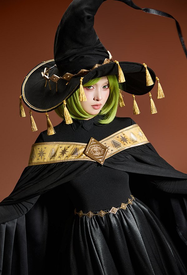 とんがり帽子のアトリエ ココ コスプレ 衣装 黒色 ワンピース