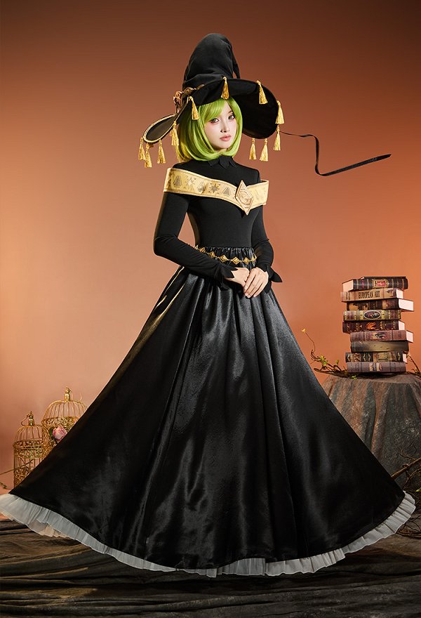とんがり帽子のアトリエ ココ コスプレ 衣装 黒色 ワンピース