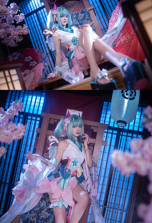 「陰陽師」 x 「初音ミク」 覚醒後 コスプレ 衣装