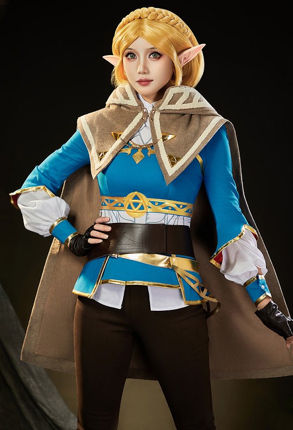 【更新版】ゼルダの伝説 ブレス オブ ザ ワイルド ゼルダ姫 コスプレ ポンチョ