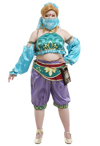 ゼルダの伝説 ブレス オブ ザ ワイルド ゲルド リンク コスプレ 衣装 女性用 プラスサイズ