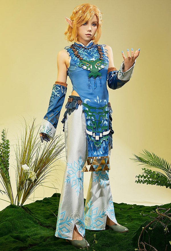 ゼルダの伝説ティアーズオブザキングダム リンク 吹雪の服 コスプレ 衣装 ゼルダの伝説ティアーズオブザキングダム リンク 吹雪の服 コスプレ 衣装