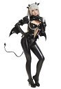 小悪魔 セクシー コスプレ 黒色 ボディースーツ
