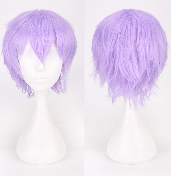 アニメ 短い 複数の色 原宿風 コスプレ かつら ウィッグ