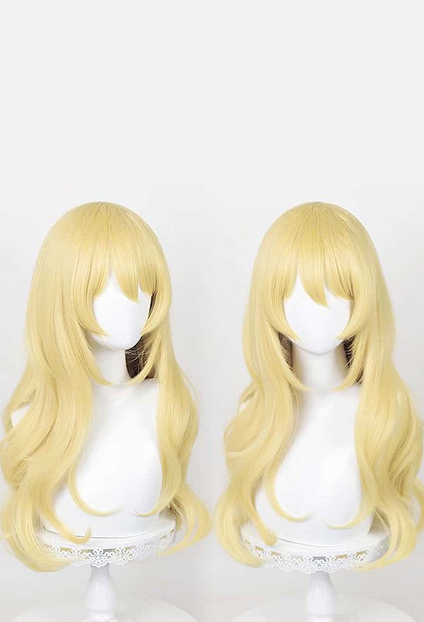 金色 コスプレ ロング ウィッグ