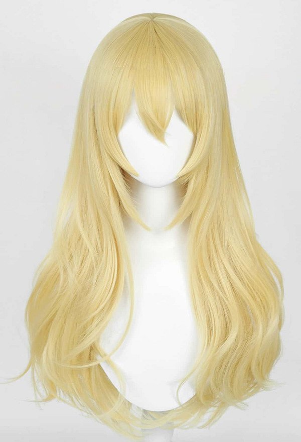 金色 コスプレ ロング ウィッグ