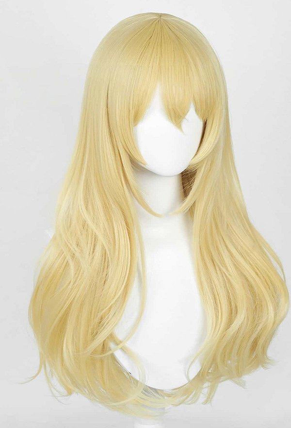 金色 コスプレ ロング ウィッグ