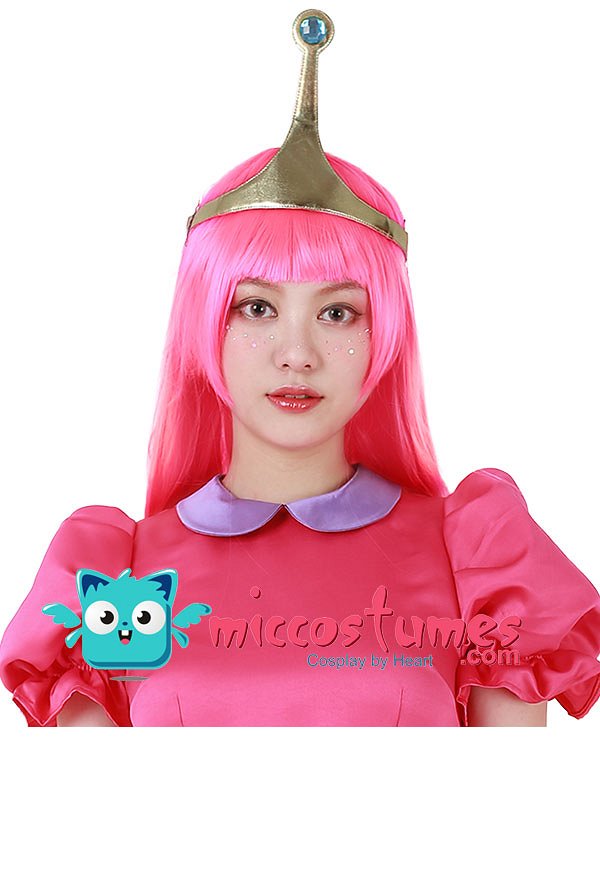 アドベンチャータイム プリンセス・バブルガム コスプレ ウィッグ アドベンチャータイム プリンセス・バブルガム コスプレ ウィッグ