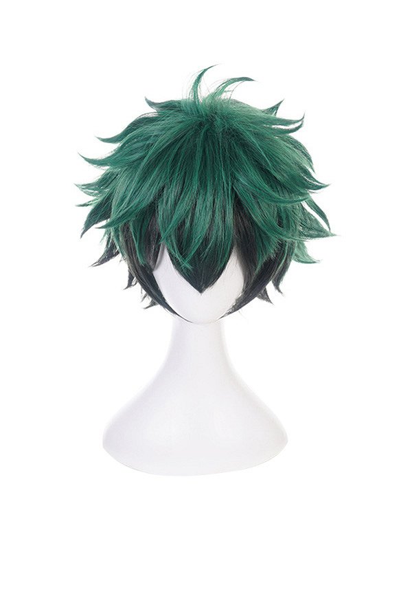 ヒロアカ 緑谷出久 コスプレ ウィッグ 緑色