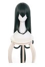 ヒロアカ 蛙吹梅雨 コスプレ ウィッグ ロング ダークグリーン