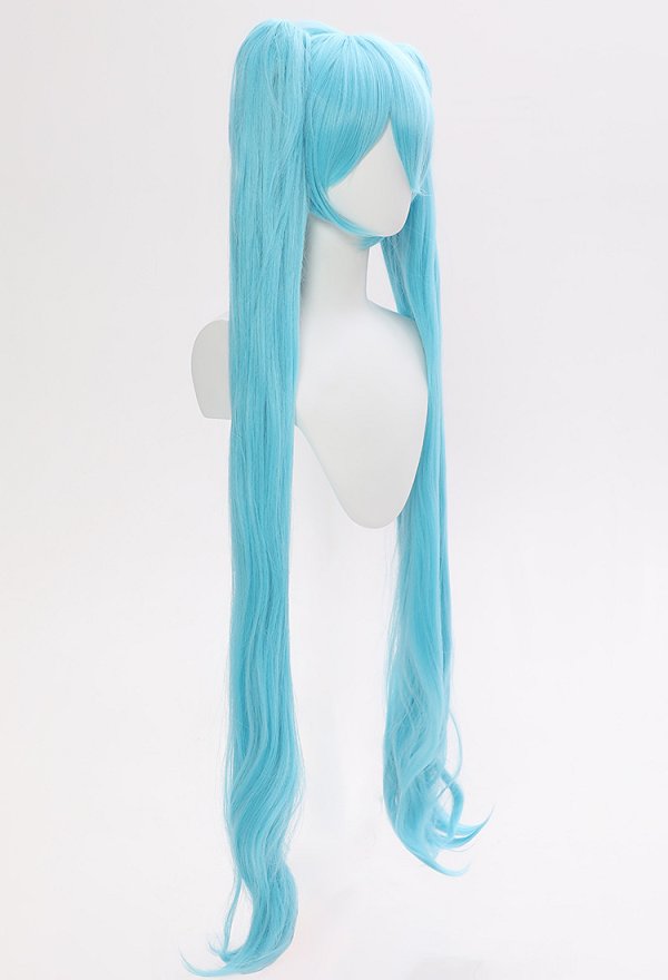 初音ミク コスプレ ウィッグ 青色