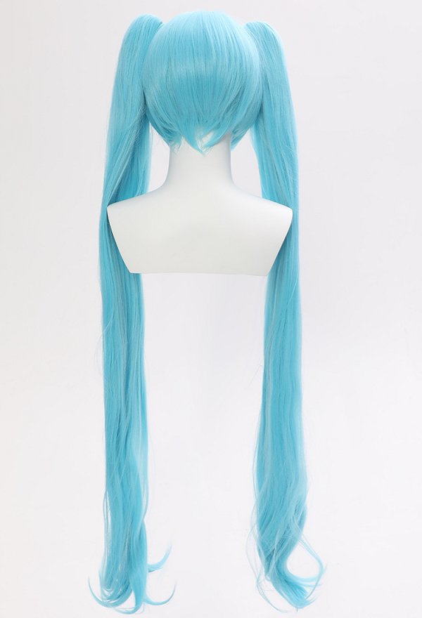 初音ミク コスプレ ウィッグ 青色