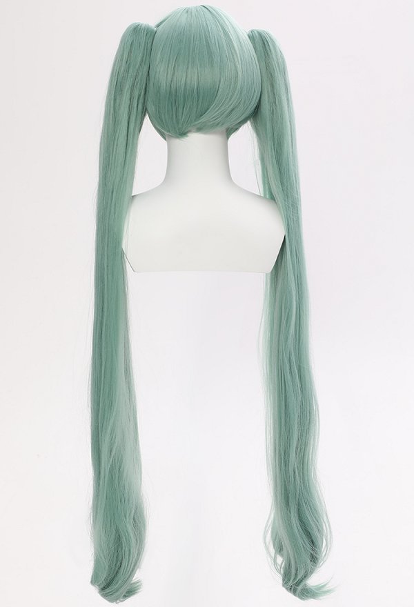 初音ミク コスプレ ウィッグ 薄緑色 初音ミク コスプレ ウィッグ 薄緑色