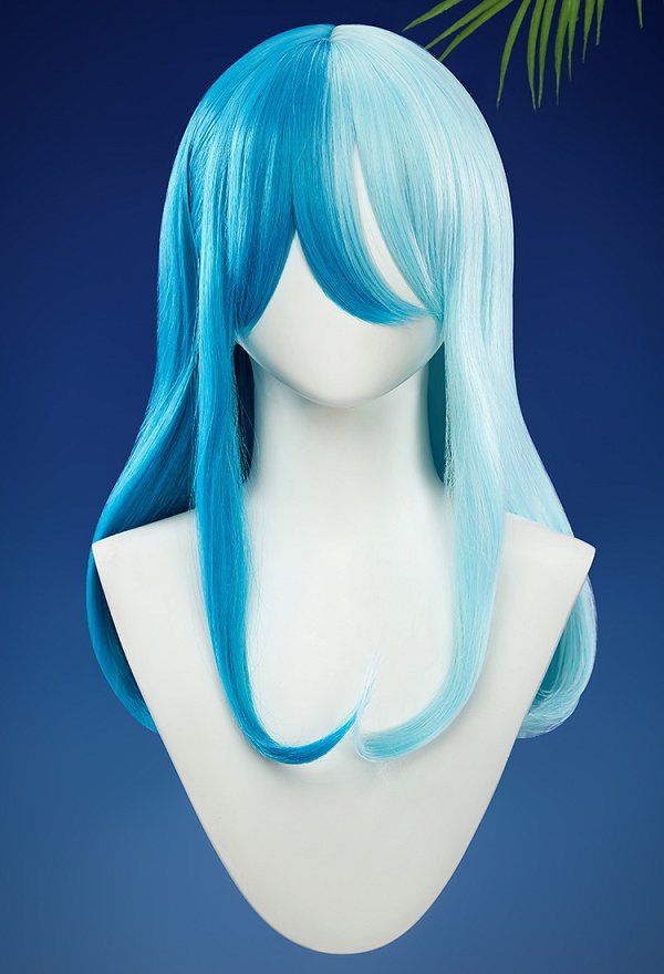 マーベル・ライバルズ 雪希 ブルー バイカラー コスプレ ウィッグ マーベル・ライバルズ 雪希 ブルー バイカラー コスプレ ウィッグ