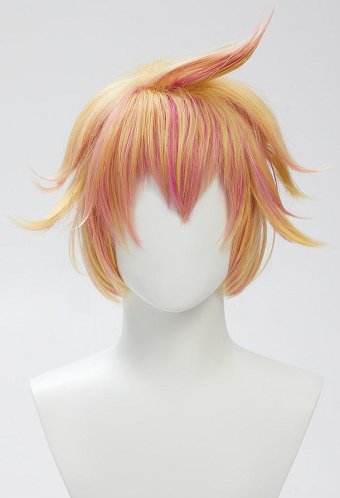 ミューズダッシュ レン コスプレウィッグ ショート ゴールデンピンクウィッグ