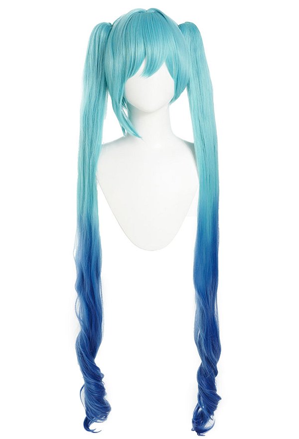 初音ミク コスプレ ウィッグ 緑青