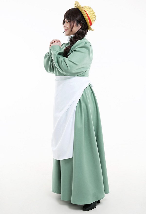 ハウルの動く城 ソフィー コスプレ 衣装 ドレス プラスサイズ